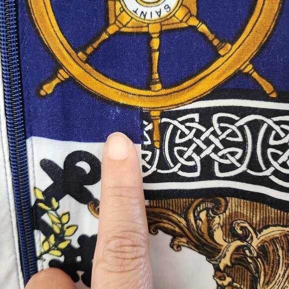 Saint Germain Paris Women M Nautical Theme Light Jacket Old Money Vtg Retro 80' - Picture 3 of 16